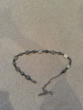 Silver chain link belt!